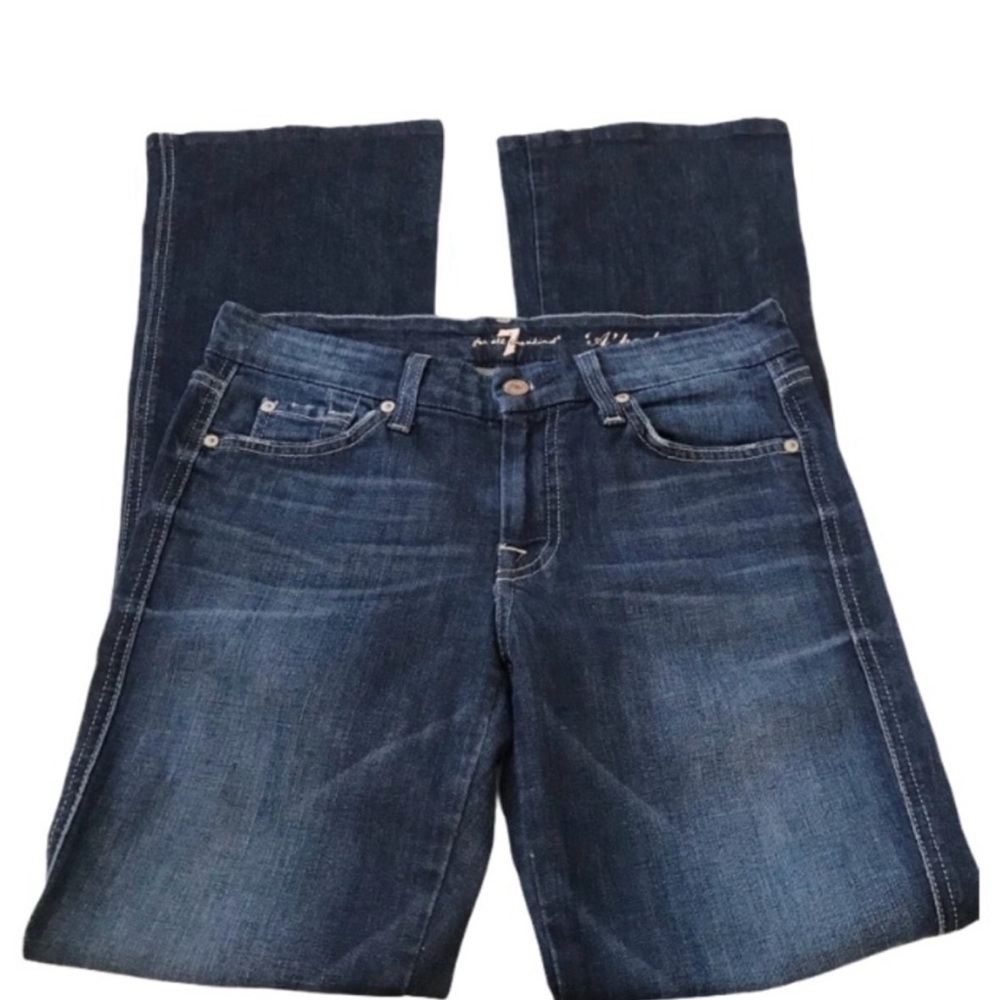 7FAM A pocket boot cut jeans sz 28